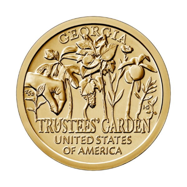 1 Dolar - Innowacje - Trustees' Garden - 2019 rok