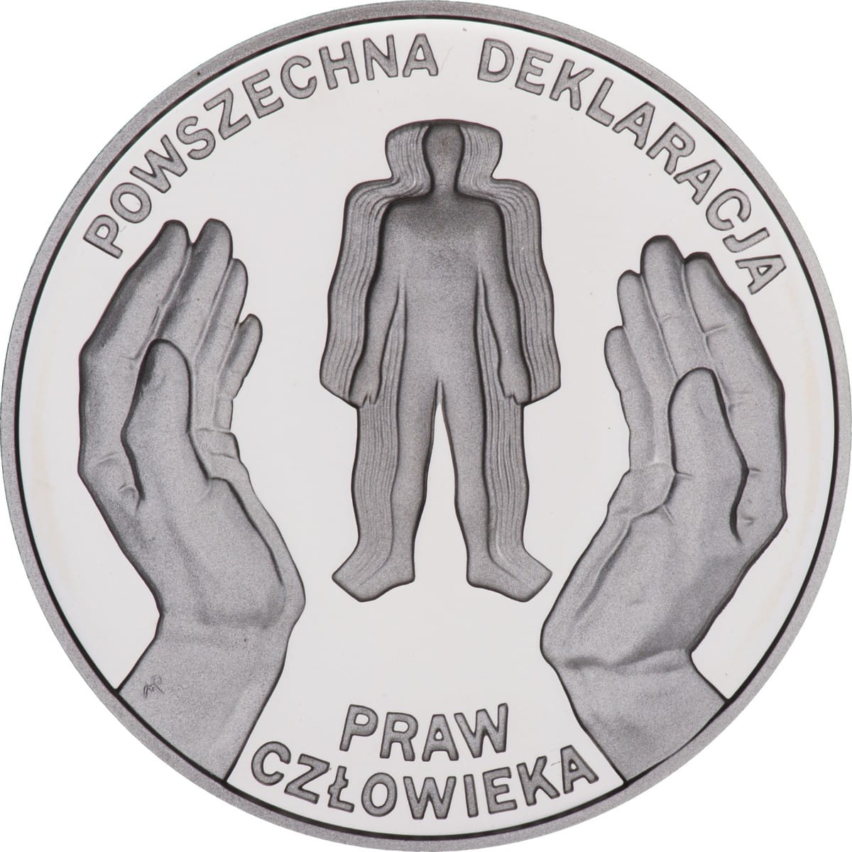 Moneta 10 zł Deklaracja Praw Człowieka