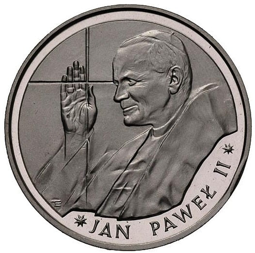 10 000 złotych - Jan Paweł II - Cienki Krzyż  - 1988 rok
