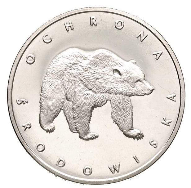 100 złotych - Ochrona Środowiska - Niedźwiedź - 1983 rok