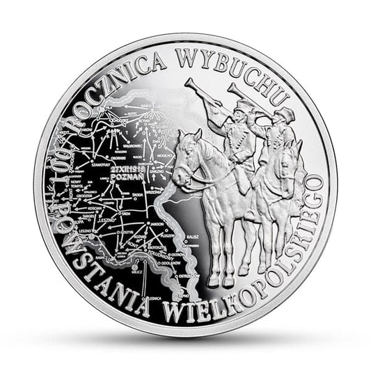 Moneta 10 zł 100. rocznica wybuchu Powstania Wielkopolskiego