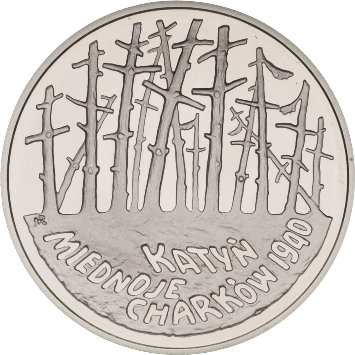Moneta 20 zł Katyń, Miednoje, Charków
