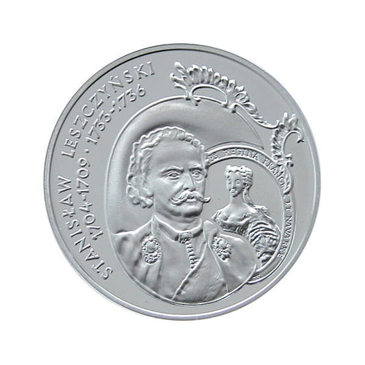 Moneta 10 zł Leszczyński - Popiersie