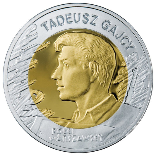 Moneta 10 zł Tadeusz Gajcy