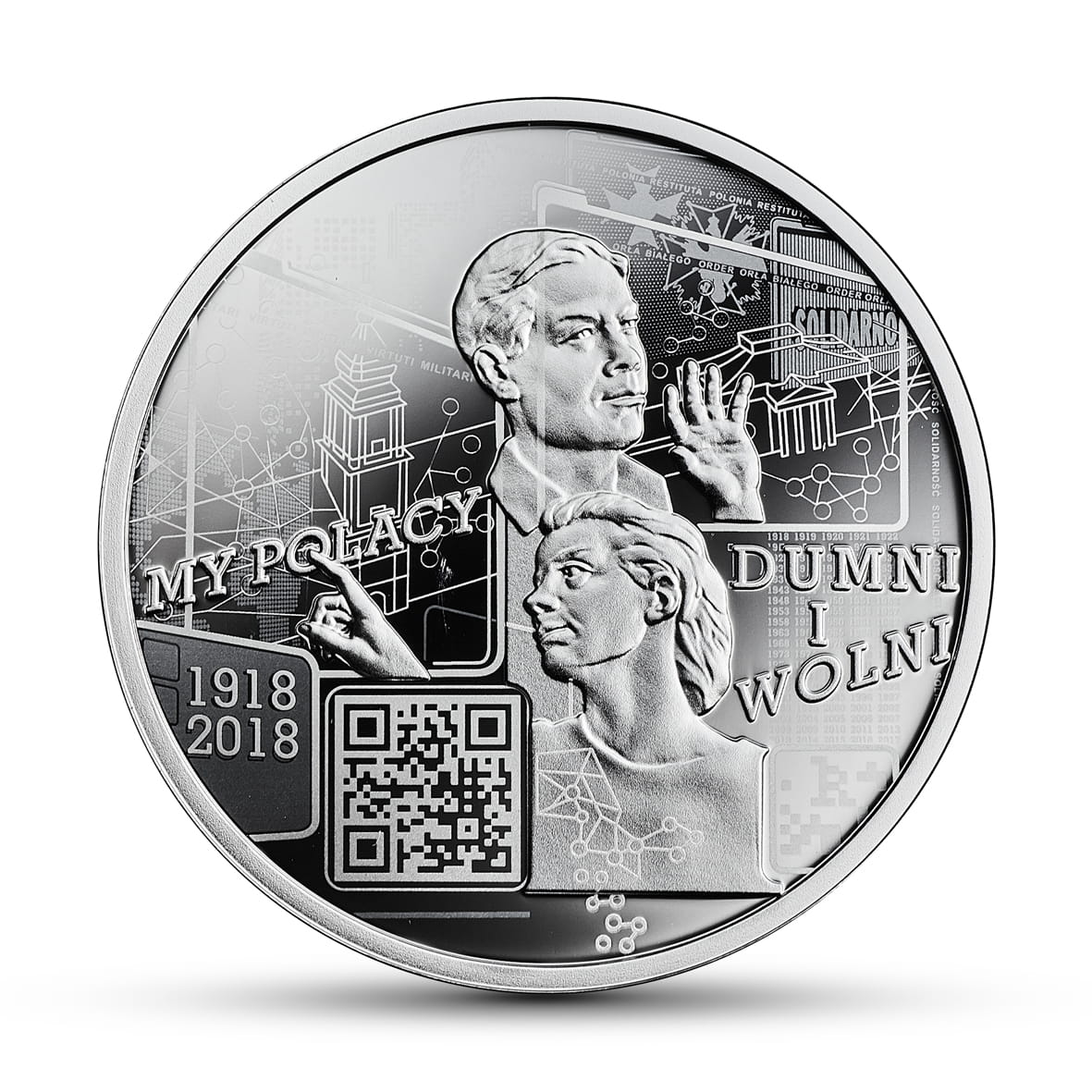 Moneta 10 zł My Polacy dumni i wolni 1918 - 2018