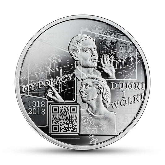 Moneta 10 zł My Polacy dumni i wolni 1918 - 2018