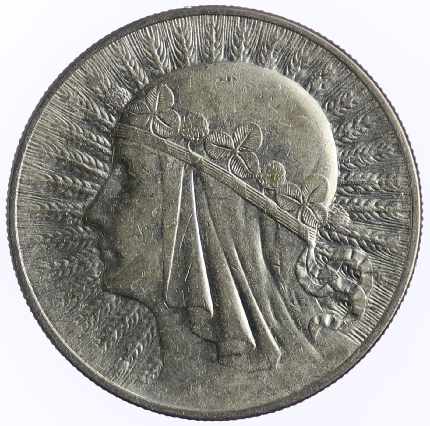 10 zł - Głowa Kobiety - 1933  (nr  1079)