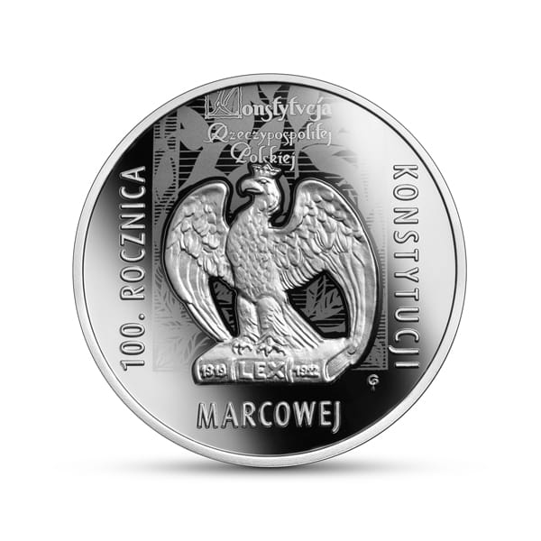Moneta 10 zł  100. rocznica Konstytucji marcowej