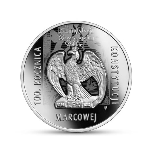 Moneta 10 zł  100. rocznica Konstytucji marcowej
