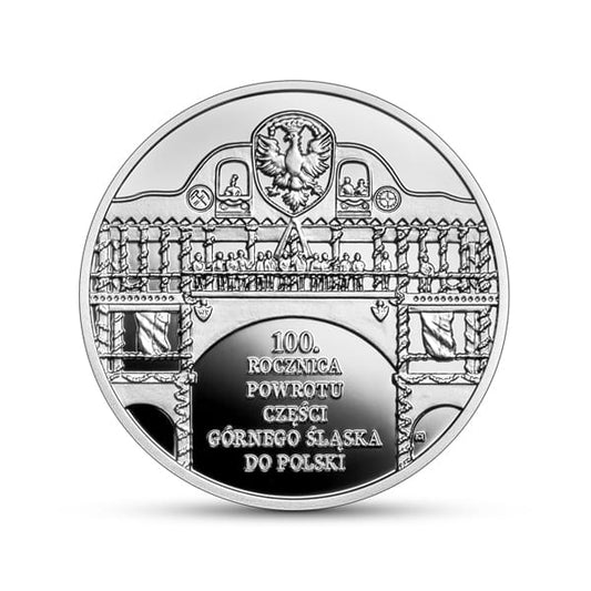 Moneta 10 zł 100. rocznica powrotu części Górnego Śląska do Polski