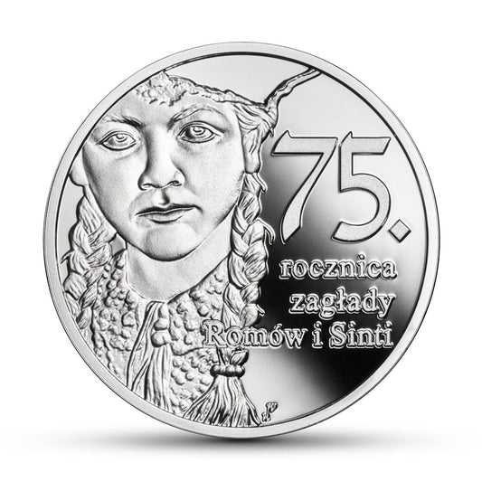 Moneta 10 zł 75. rocznica zagłady Romów i Sinti