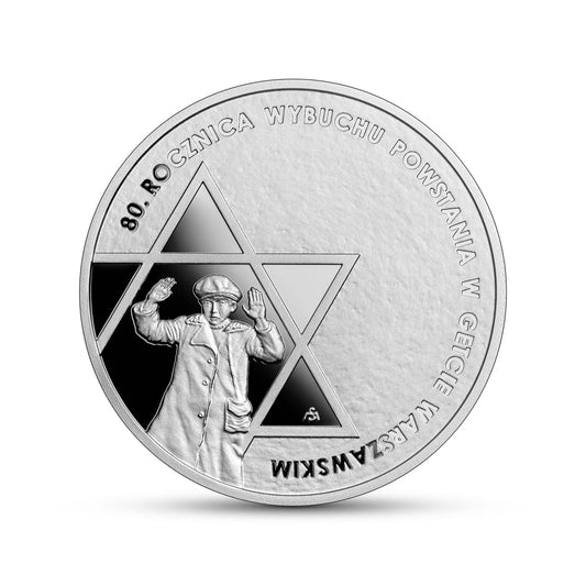 Moneta 10 zł 80. rocznica wybuchu powstania w getcie warszawskim