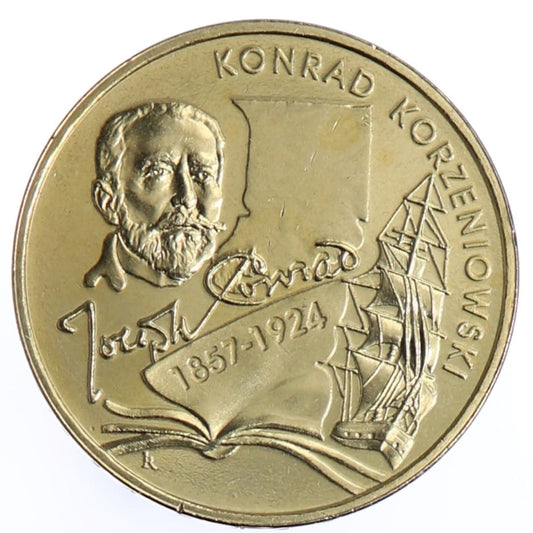 Moneta 2 zł Konrad Korzeniowski - 2007 rok
