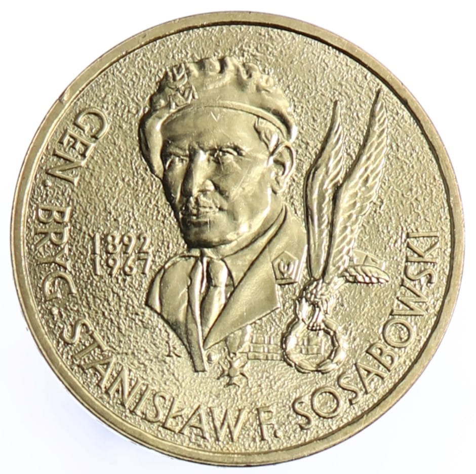 Moneta 2 zł Stanisław F. Sosabowski - 2004 rok