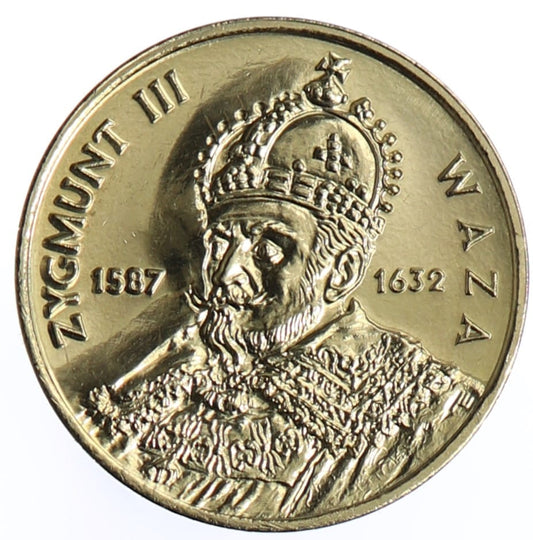Moneta 2 zł Zygmunt III Waza - 1998 rok
