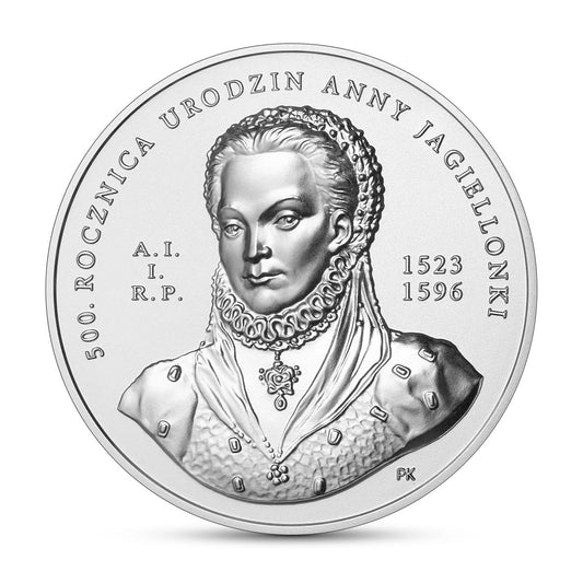 Moneta 50 zł 500. rocznica urodzin Anny Jagiellonki