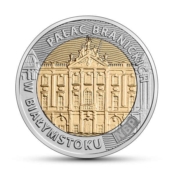 Moneta 5 zł Pałac Branickich w Białymstoku