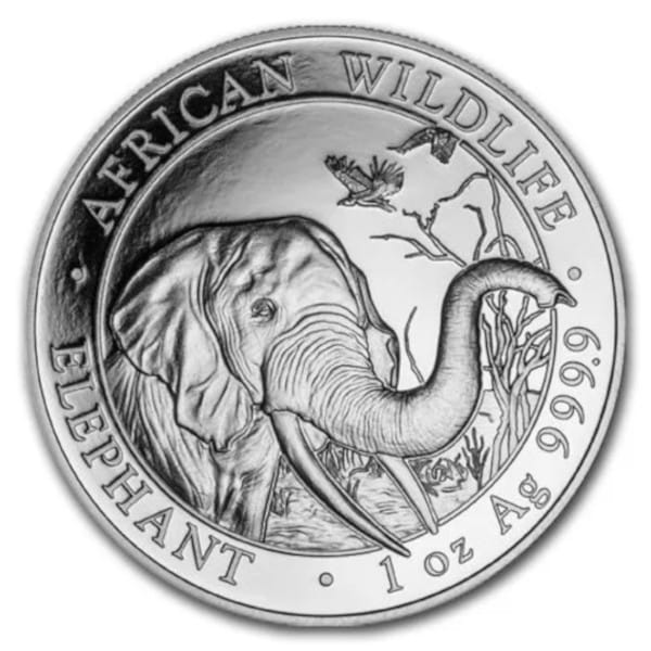 Słoń - Somalia - 2018 - 1 Uncja Srebra