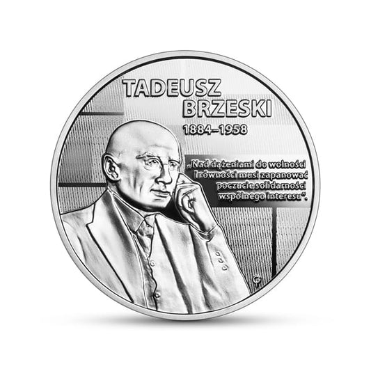 Moneta 10 zł Tadeusz Brzeski