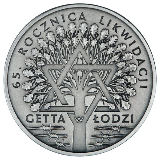 Moneta 20 zł Likwidacja getta w Łodzi