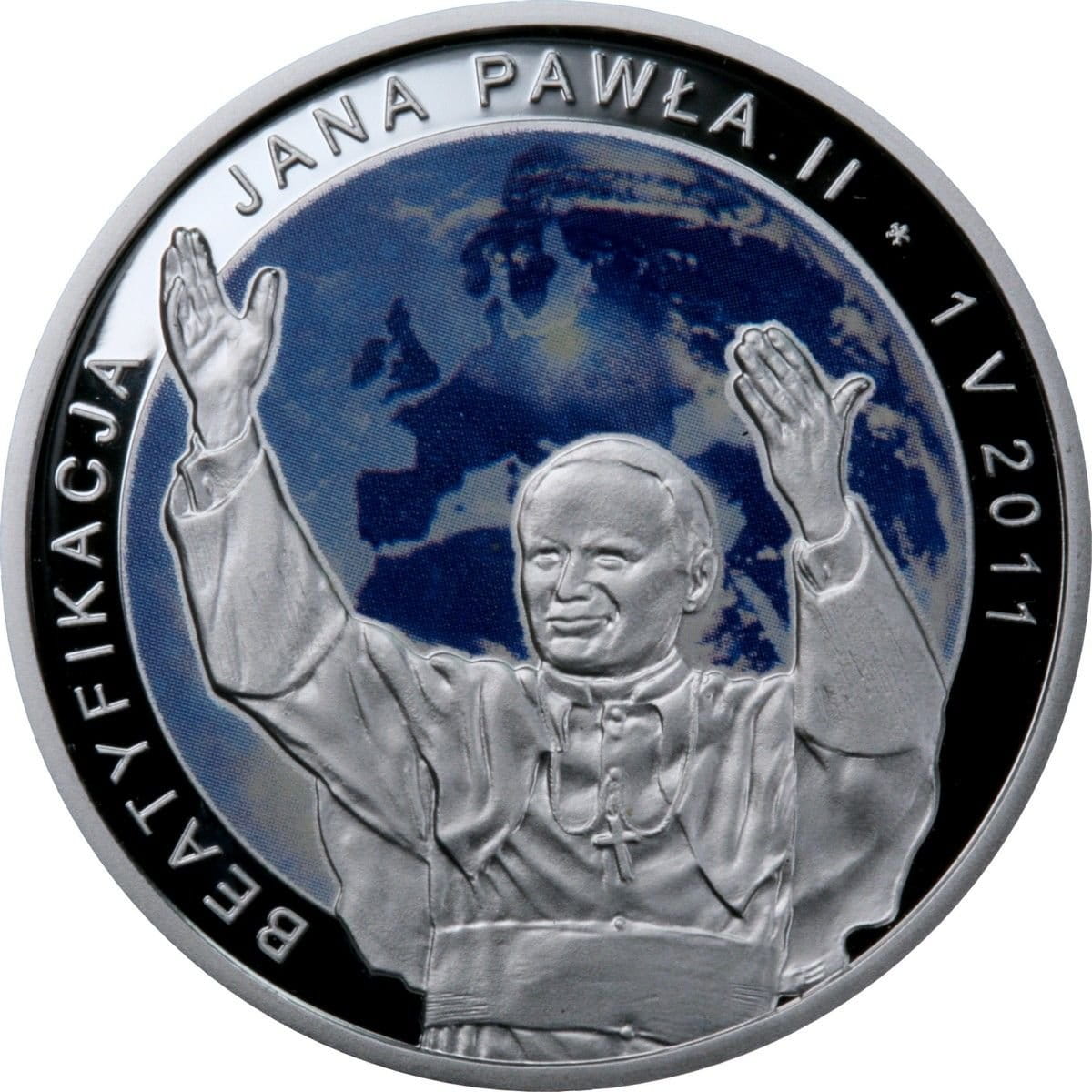 Moneta 20 zł Beatyfikacja Jana Pawła II