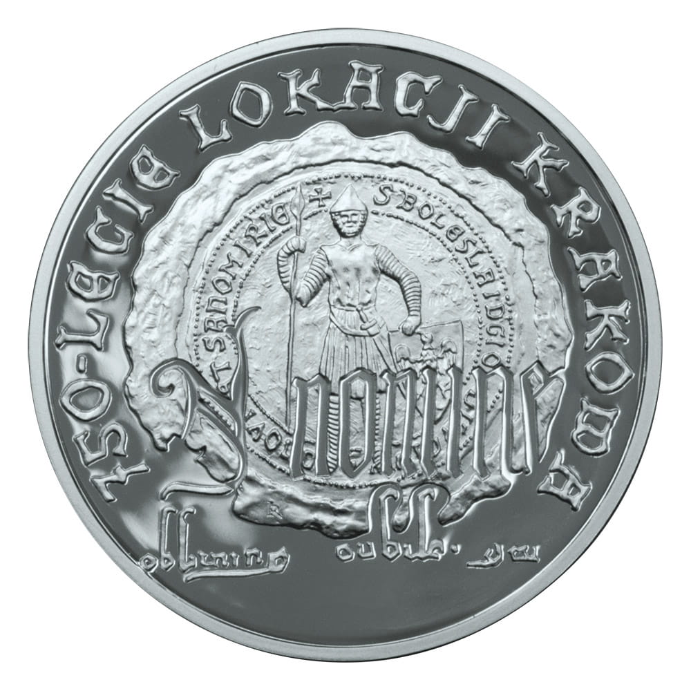Moneta 10 zł Lokacja Krakowa