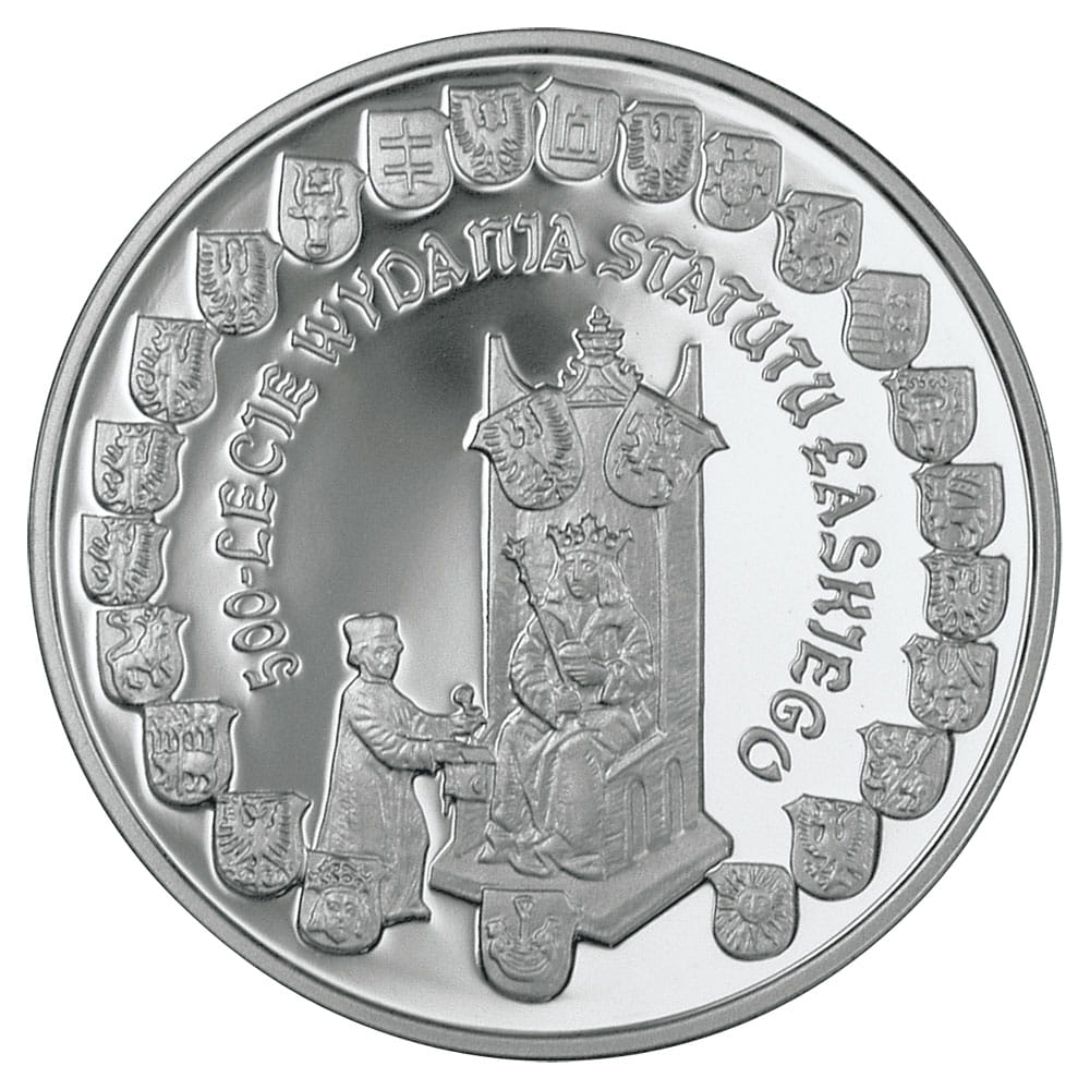 Moneta 10 zł Statut Łaskiego