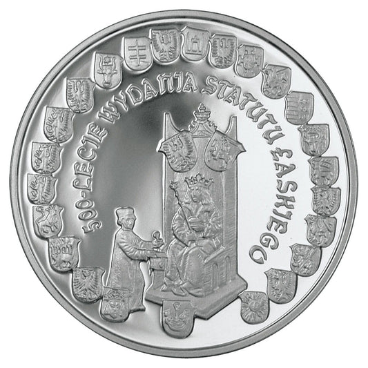Moneta 10 zł Statut Łaskiego