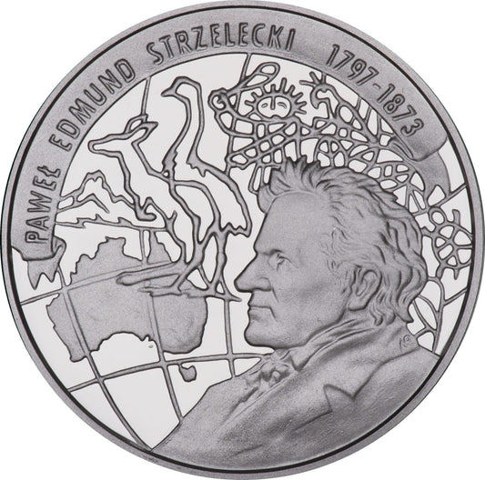 Moneta 10 zł Edmund Strzelecki