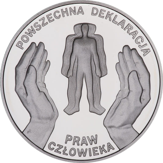 Moneta 10 zł Deklaracja Praw Człowieka