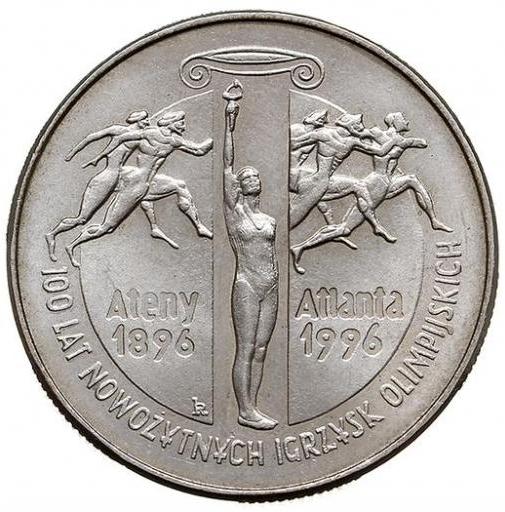 Moneta 2 zł 100 lat nowożytnych Igrzysk Olimpijskich - 1995 rok